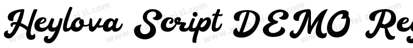 Heylova Script DEMO Regular字体转换